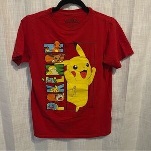 Pokemon Kids Short Sleeve Tees - Red, Green, Gray, Black, Blue bundle size XL